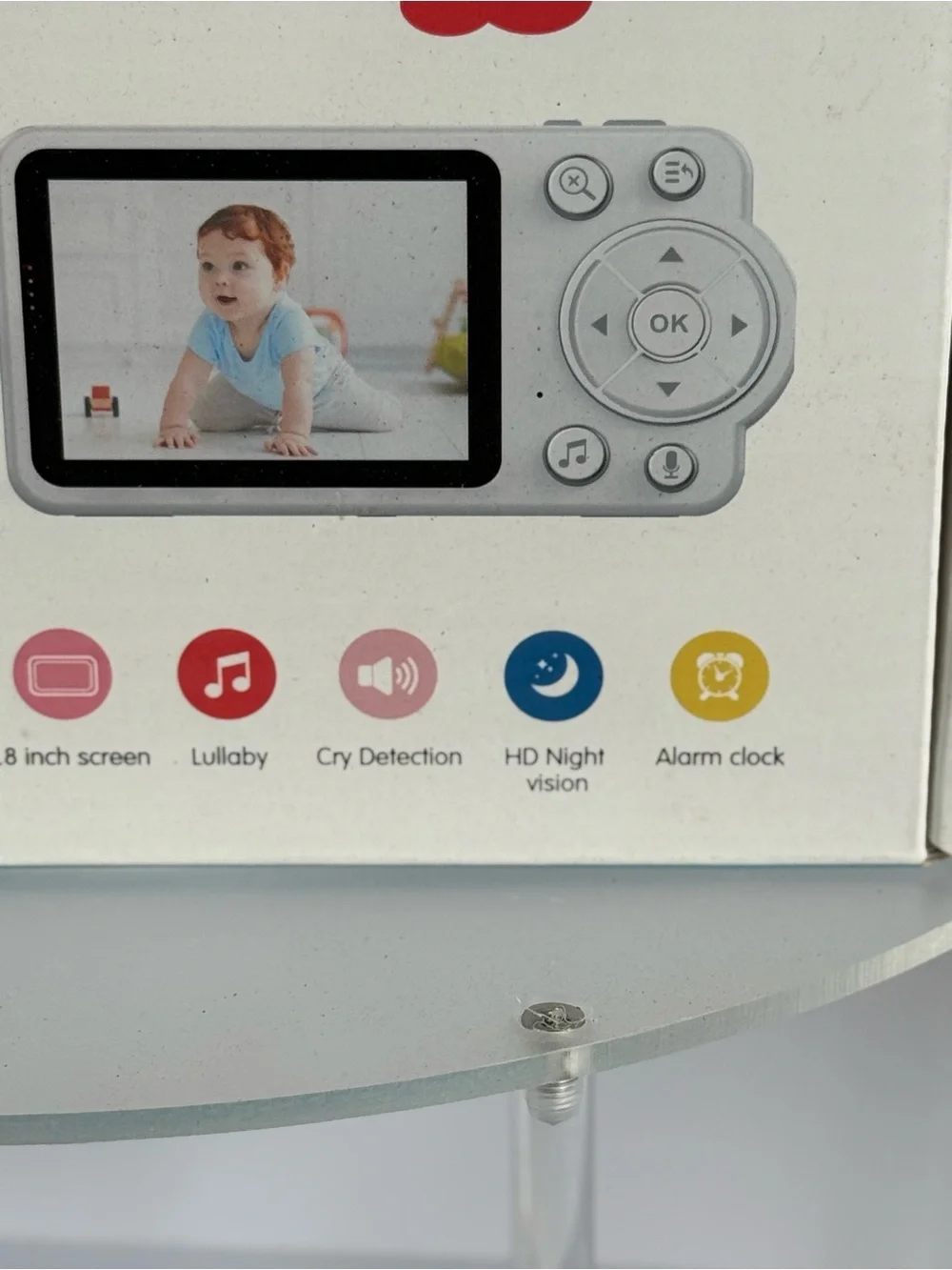 Video Baby Monitor 2.8” Screen Night Vision 2-Way Audio Temperature Zoom